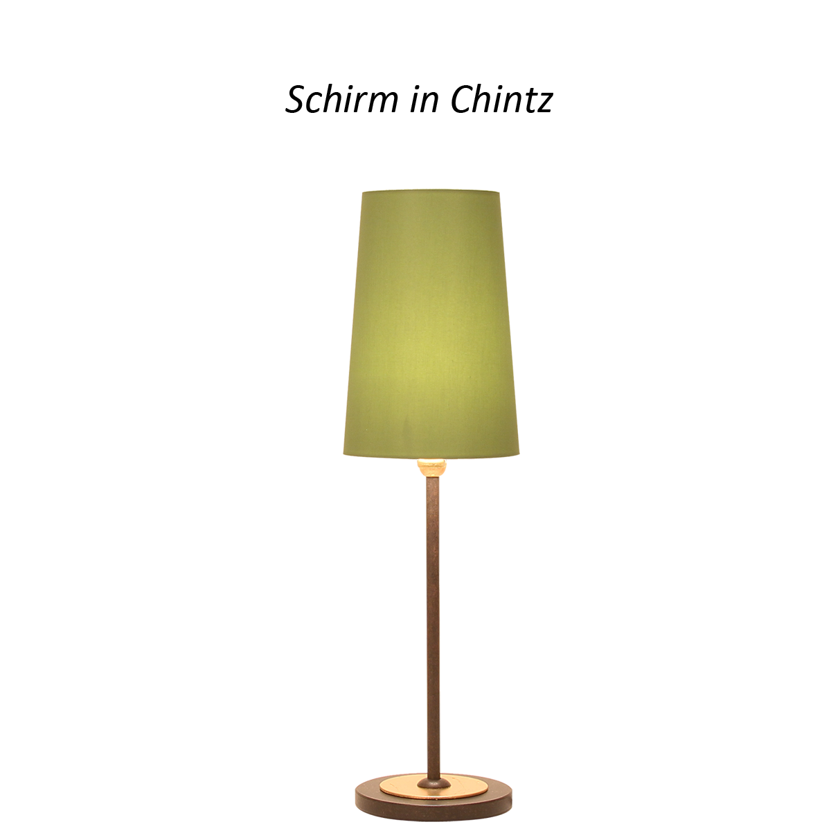 Flair klassische Tischlampe 30 mit schmalen Lampenschirm D=12cm in Chintz Farbe nach Wahl