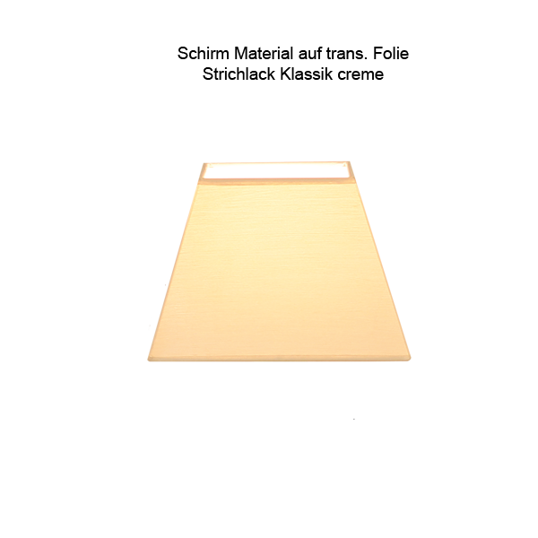 Lampenschirm Quadratisch 18 x 18cm, Strichlack für  Halterung unten E27 Farbe nach Wahl