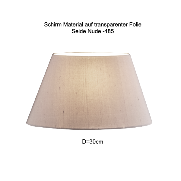 Lampenschirm konisch D=30/18cm, Tischleuchte Wandlampe E27 Seide Farbe nach Wahl