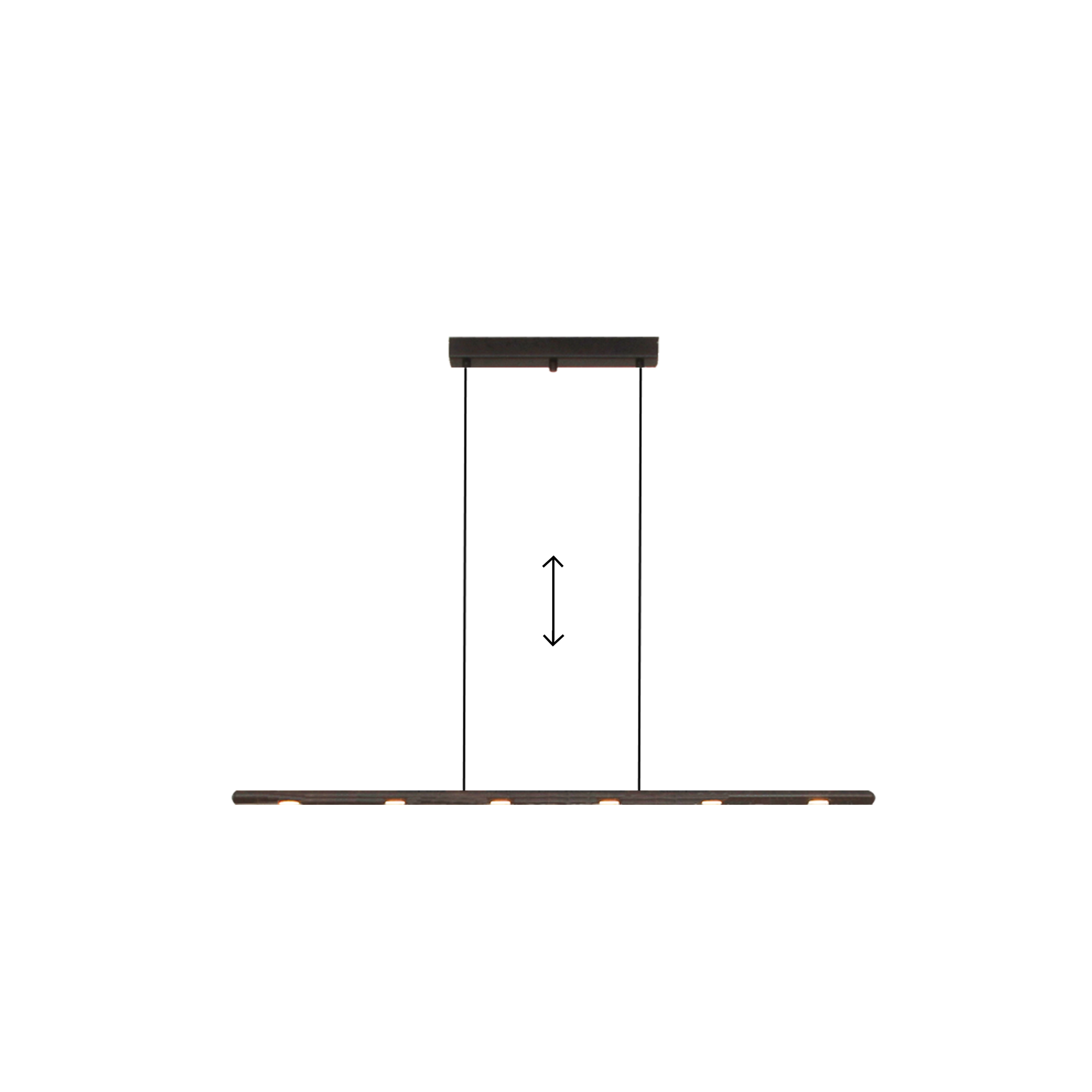 Menzel Anteo Balken LED  95cm, Höhe einstellbar, Oberfläche nach Wahl