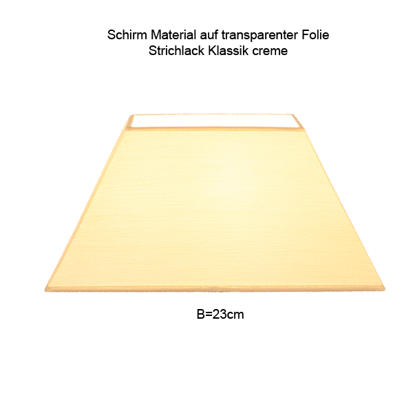 Lampenschirm Quadratisch 23 x 23cm, Strichlack für  23 x 23cm, H=15cm Halterung E27 Farbe nach Wahl