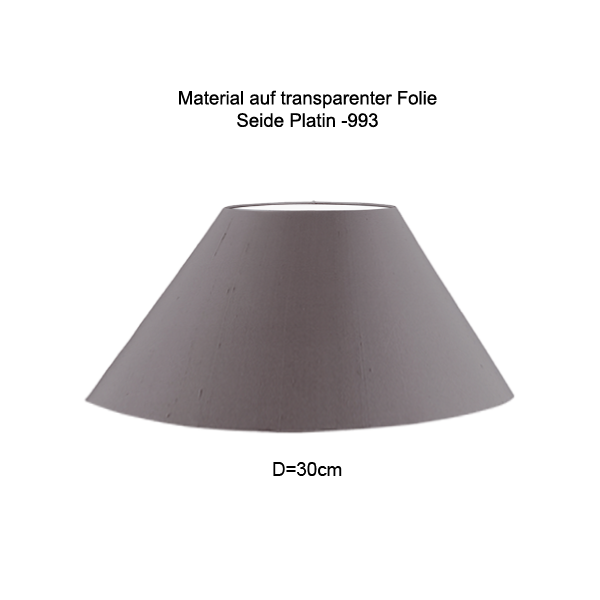 Lampenschirm konisch D=30/10cm Tischleuchte Wandlampe E27 Seide Farbe nach Wahl