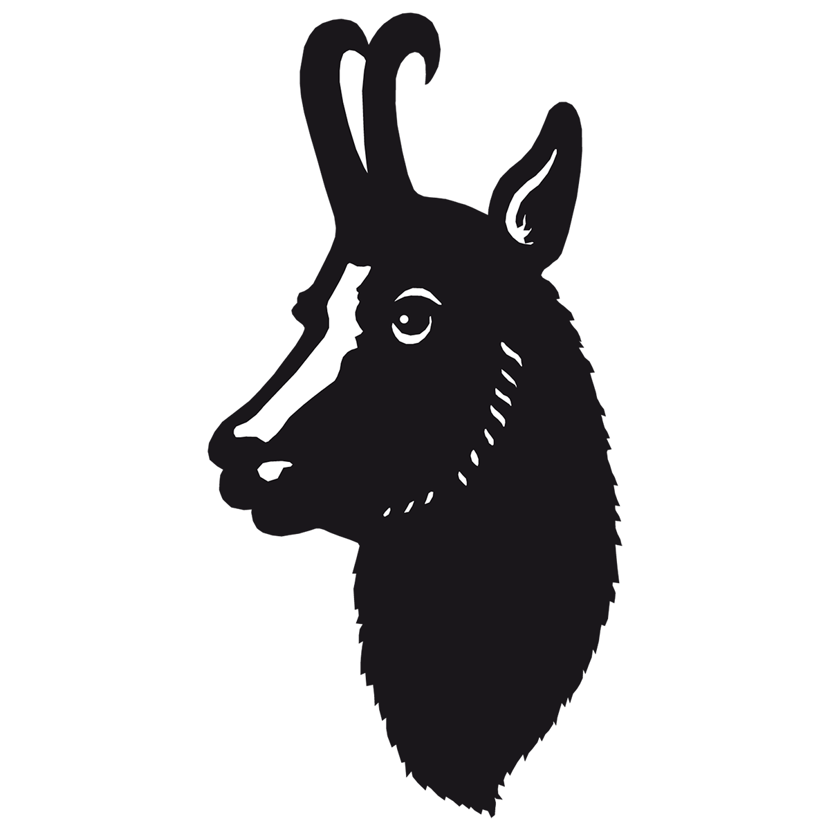 Menzel Themen Motiv nur mit Magnethalter Jagd Gamskopf