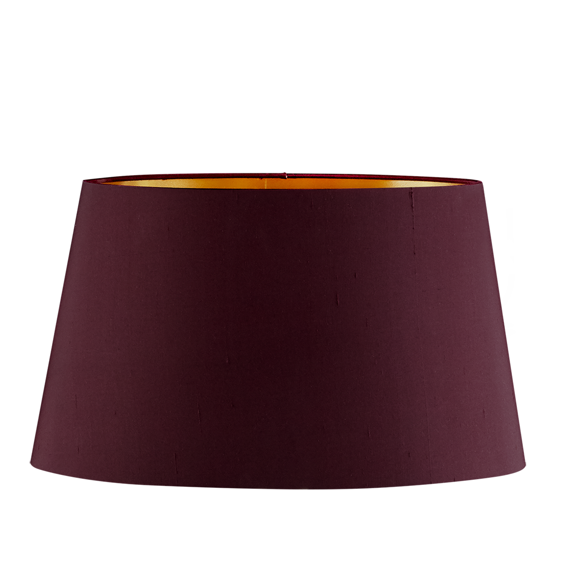 Lampenschirm oval konisch,E27, B=36cm Seide Halterung unten