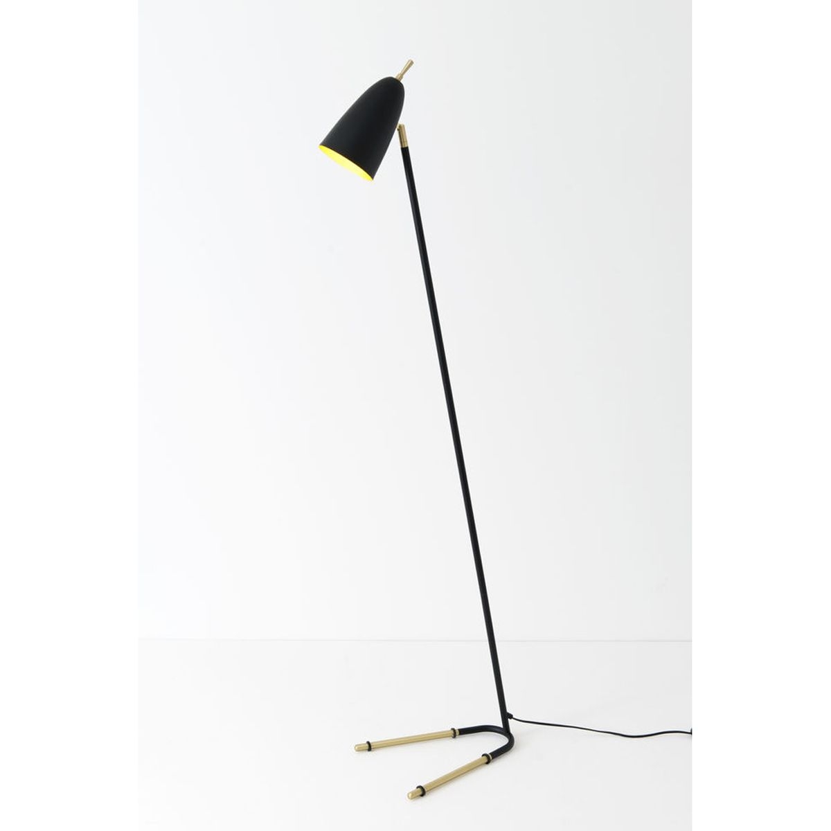 Holländer Stehleuchte "Obelisco" 1flg, H=152cm, schwarz-gold Holländer Stehleuchte "Obelisco" 1flg, H=152cm, schwarz-gold