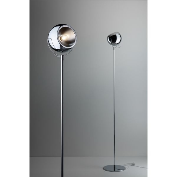 Fabbian Stehleuchte Beluga Steel, chromfarben, E27 Fassung (max. 150W), Höhe 186cm, Durchmesser Kopf 20cm, ohne Leuchtmittel Fabbian Stehleuchte Beluga Steel, chromfarben, E27 Fassung (max. 150W), Höhe 186cm, Durchmesser Kopf 20cm, ohne Leuchtmittel