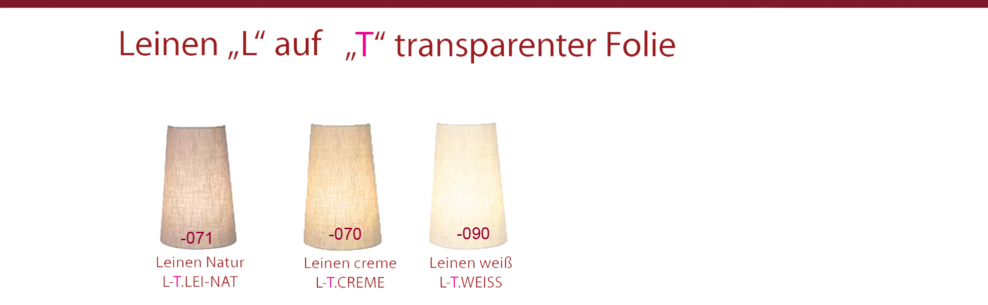 Leuchte Schirm Konfiguration: Leinen 