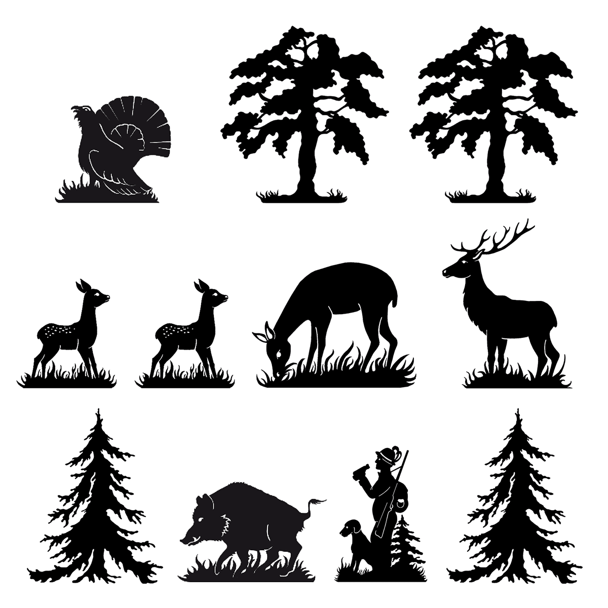 Menzel Themen Motivgruppe Jagd A10: Jagdmotive sortiert für Magnetleisten