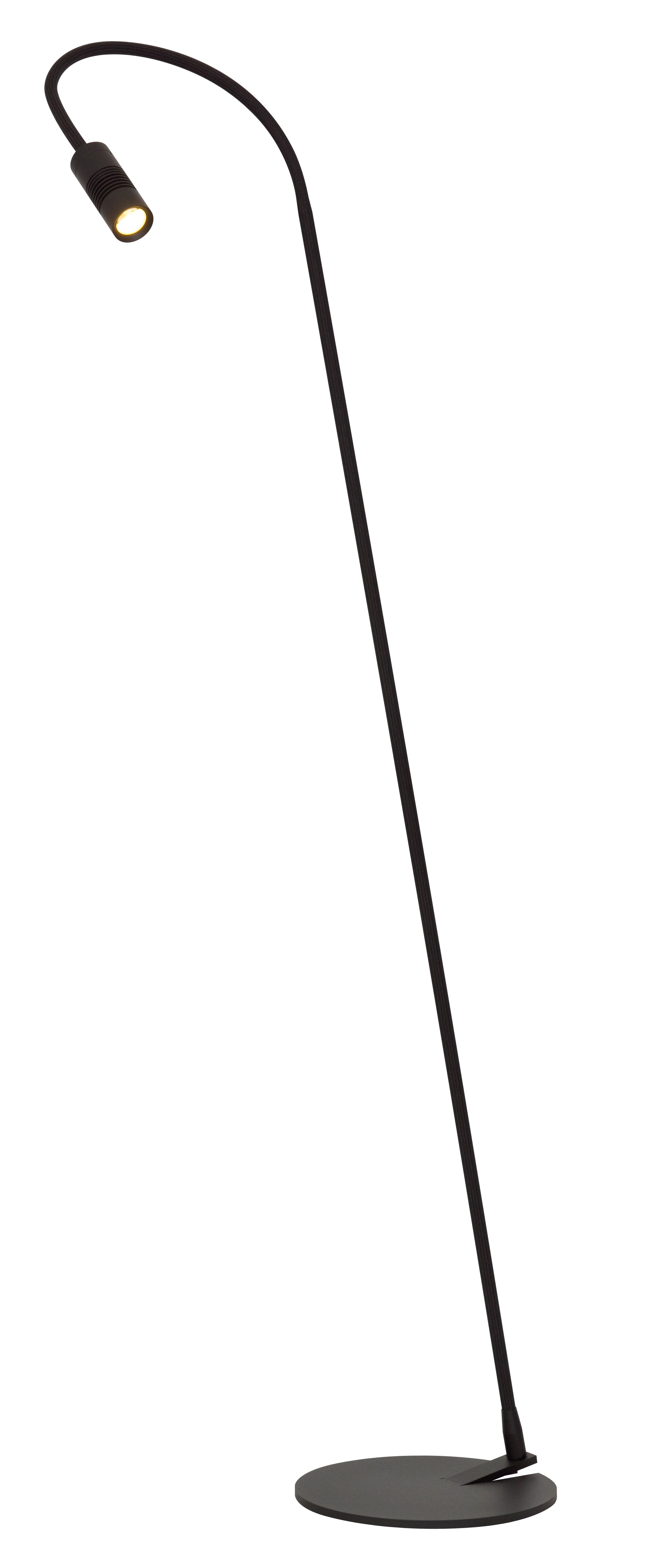 Oligo Stehleuchte, Leseleuchte, A little bit, schwarz, 3000K, 9W, Tastdimmer