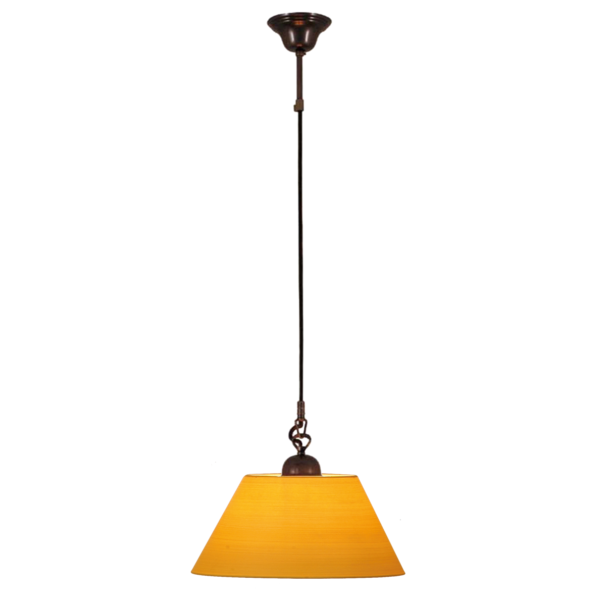 Menzel Anno 1900  Pendel E27, Strichlack 40cm, Messing brüniert oder gebürstet