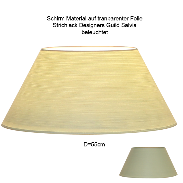 Lampenschirm Loch 12mm oben konisch D=55cm, Strichlack Farbe nach Wahl