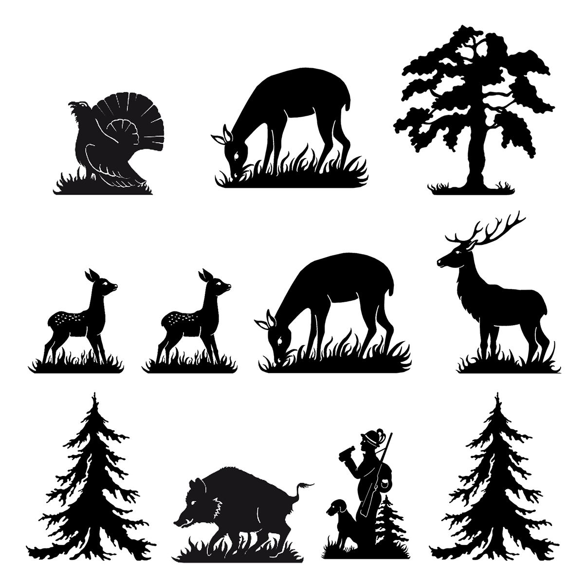 Menzel Themen Motivgruppe Jagd A11: Jagdmotive sortiert für Magnetleiste