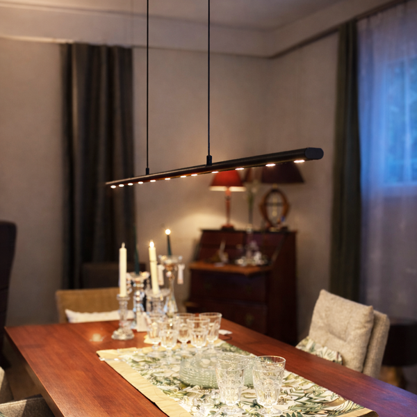 Menzel Anteo LED Hängeleuchte 190cm, Farbe nach Wahl, für Tische über 140cm