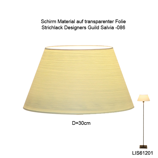 Lampenschirm konisch D=30/19cm, E27 unten 2 cm erhöht, Strichlack Farbe nach Wahl