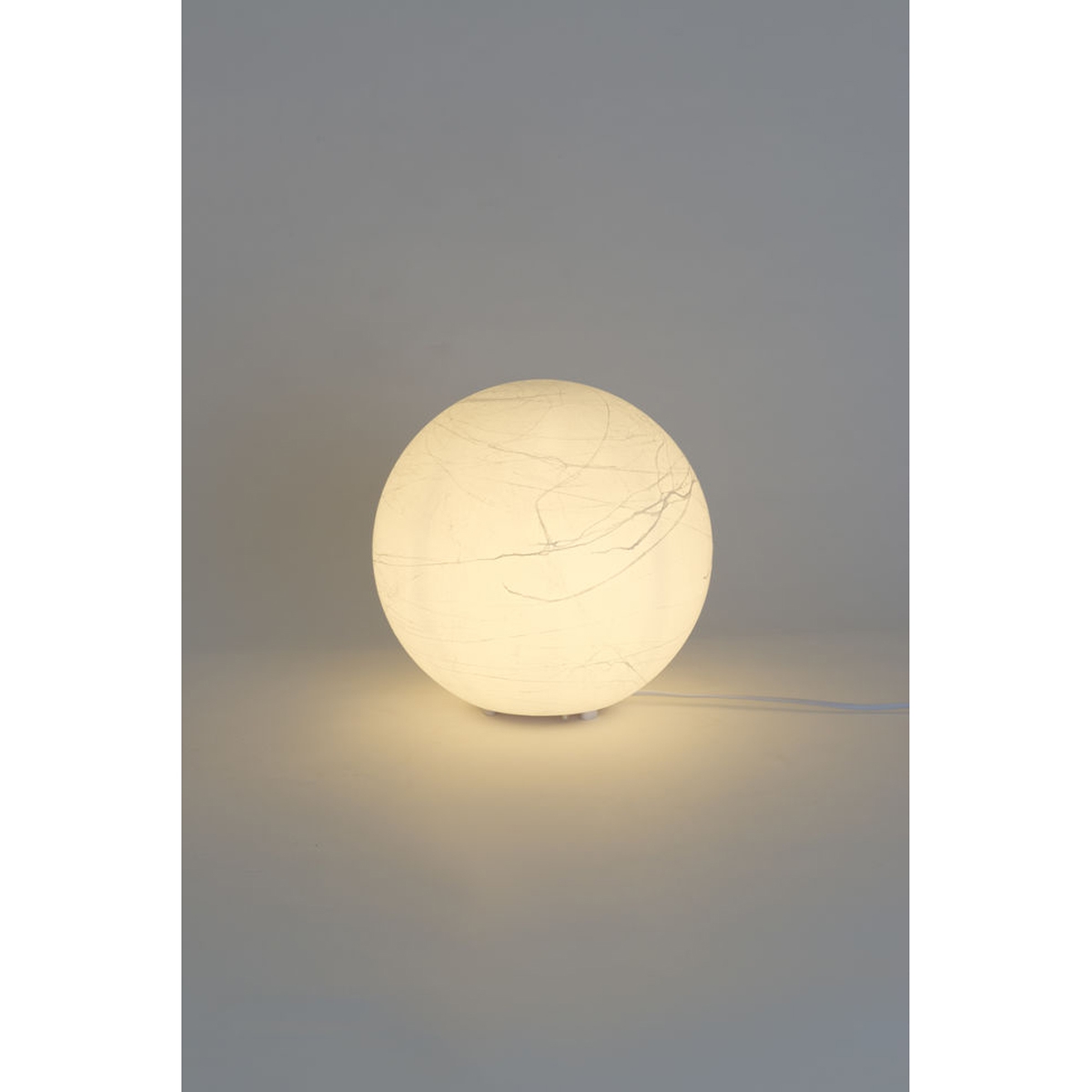 Holländer Tila 1-Flg. "Moon Medium", Polyethylen weiß, Mondatmosphäre durch Wildseidenoptik, E27-LED, max. 15W, Leuchtmittel nicht inklusive