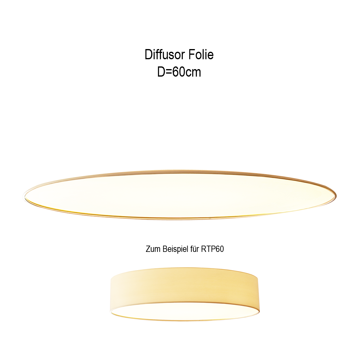 Lampenschirm Diffusor Folie weiß D=60cm