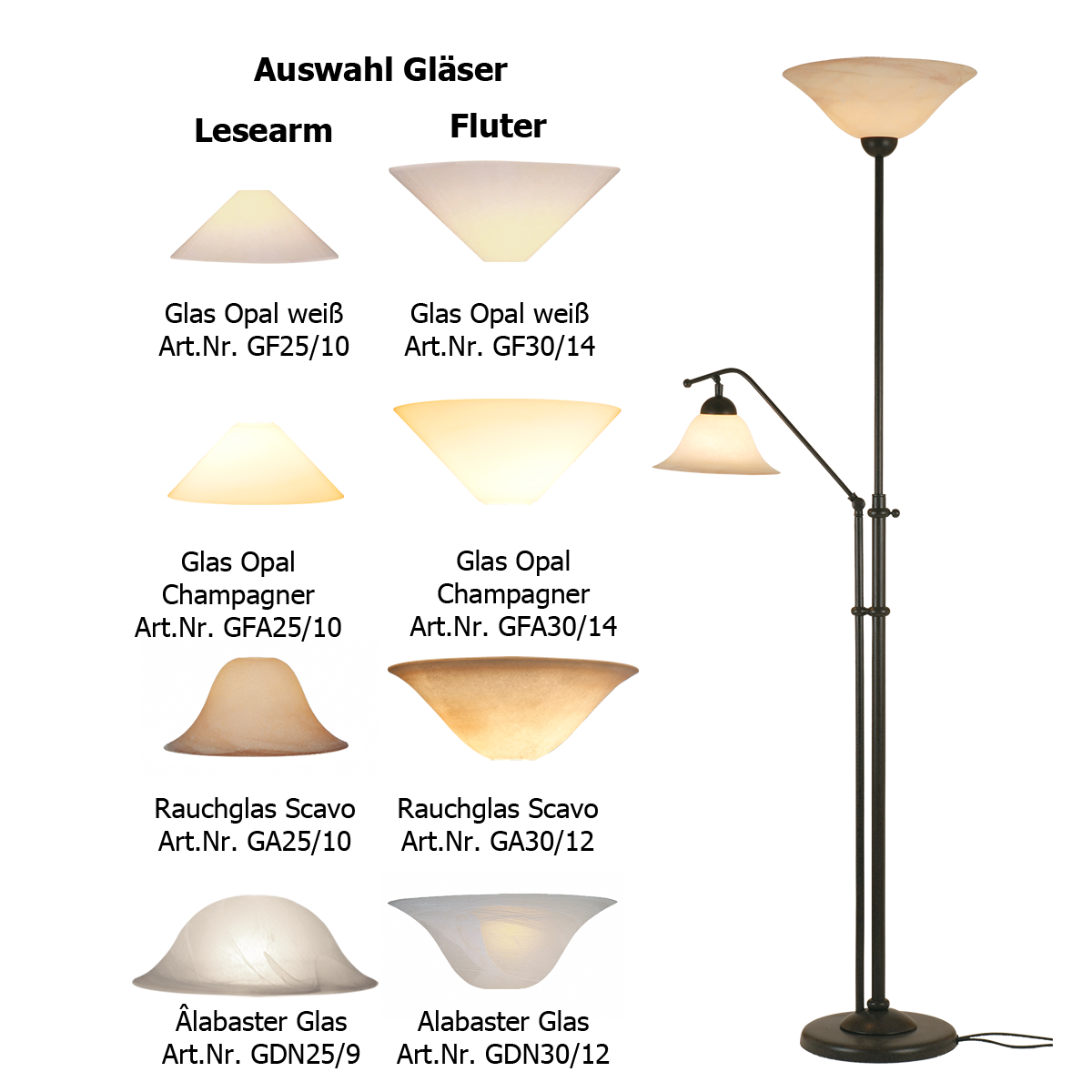 Menzel Pusta Fluter mit Lesearm braun-schwarz, PU.6602-820 ohne Gläser