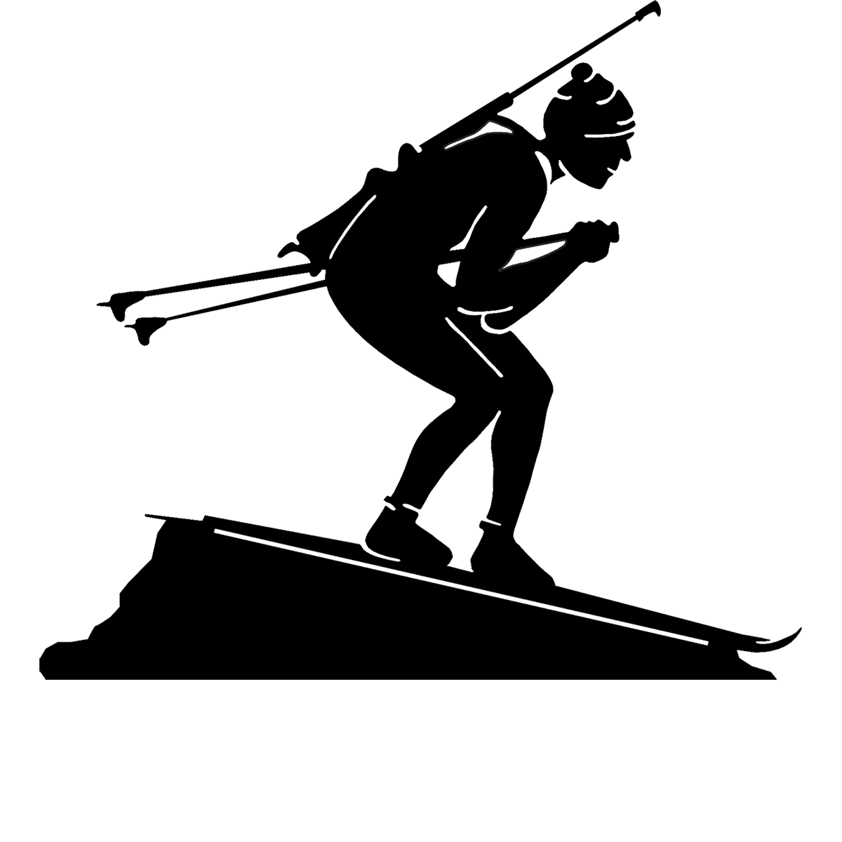 Menzel Themen Motiv BIATHLON Läufer