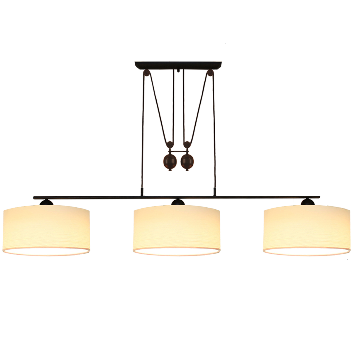 Menzel Pusta Zug B=170cm Schirm Strichlack nach Wahl, Eisen braun-schwarz