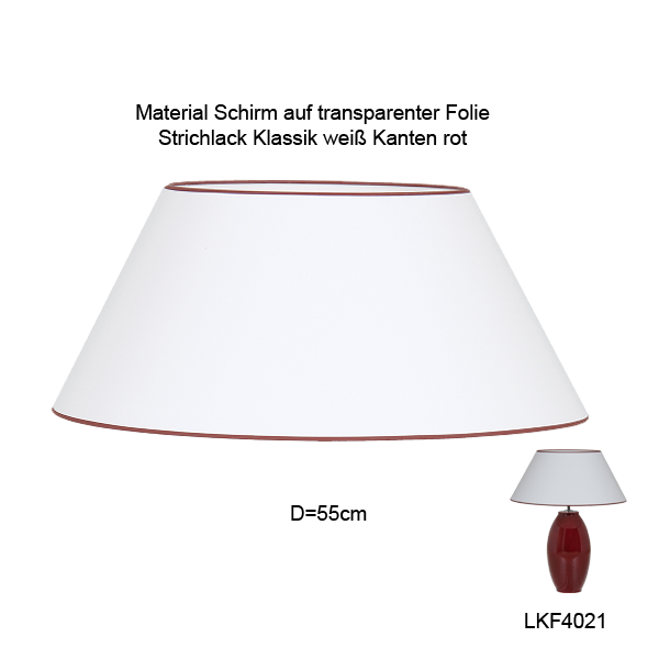 Lampenschirm konisch D=55cm E27 Strichlack Farbe nach Wahl