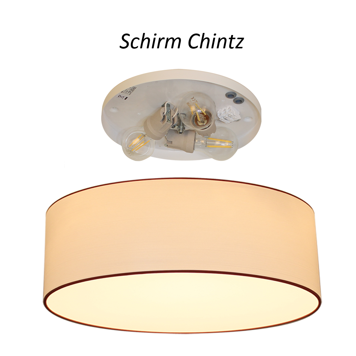 Menzel Flair Tonne Chintz 50cm, Farbe nach Wahl und Diffusor Deckenleuchte