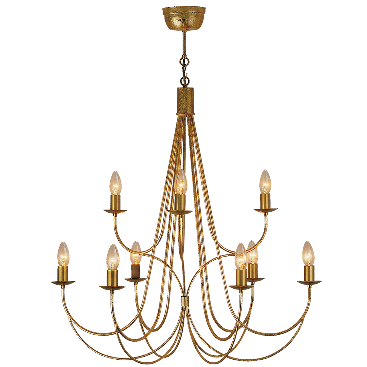 Menzel Opera Krone Blattgold D=110cm 2 Stock, OAG9112-833