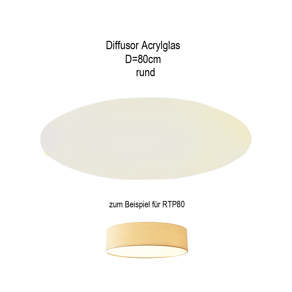 Lampenschirm Diffusor Acryl matt D= 80cm