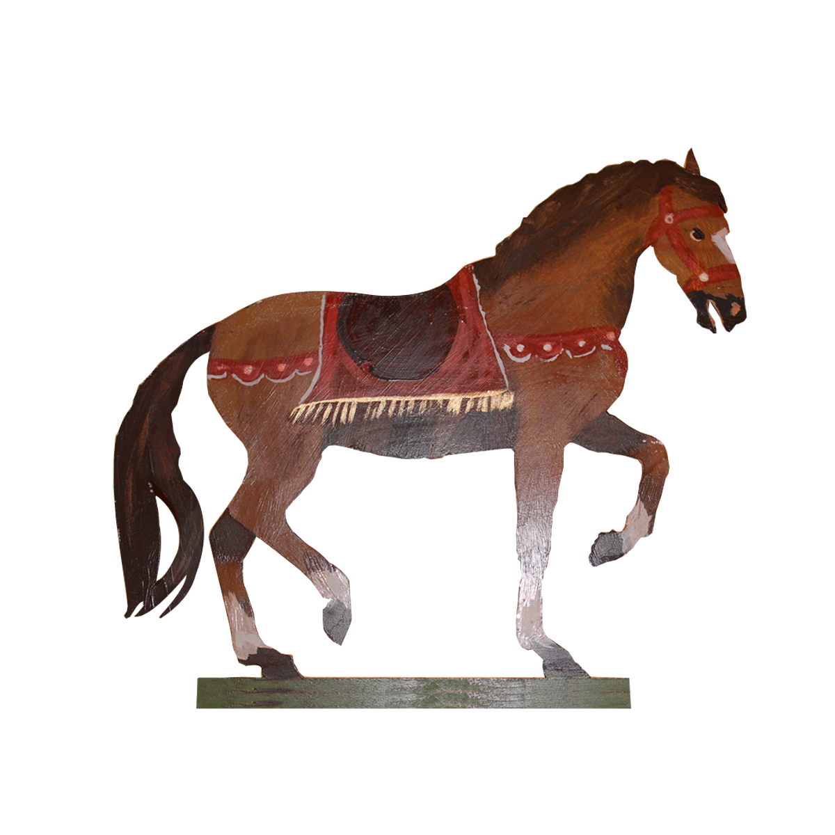 Menzel Themen Motiv Exklusiv Pferd groß handbemalt in Österreich H=20cm, B=20cm