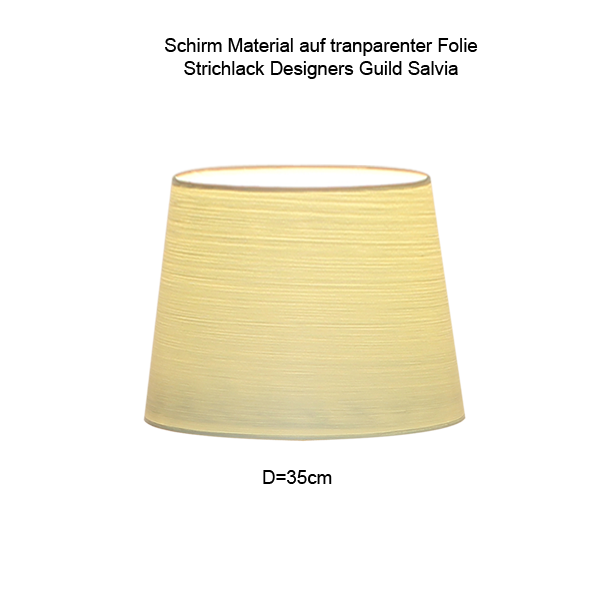 Lampenschirm Loch 12mm oben konisch D=35cm, Strichlack Farbe nach Wahl