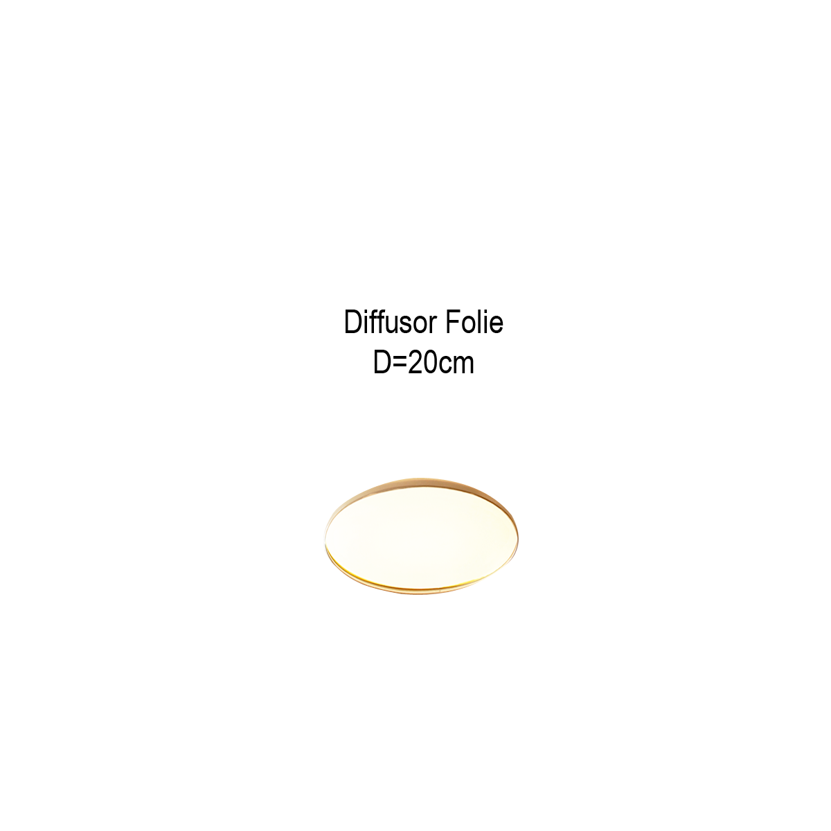 Lampenschirm Diffusor Folie weiß D=20cm